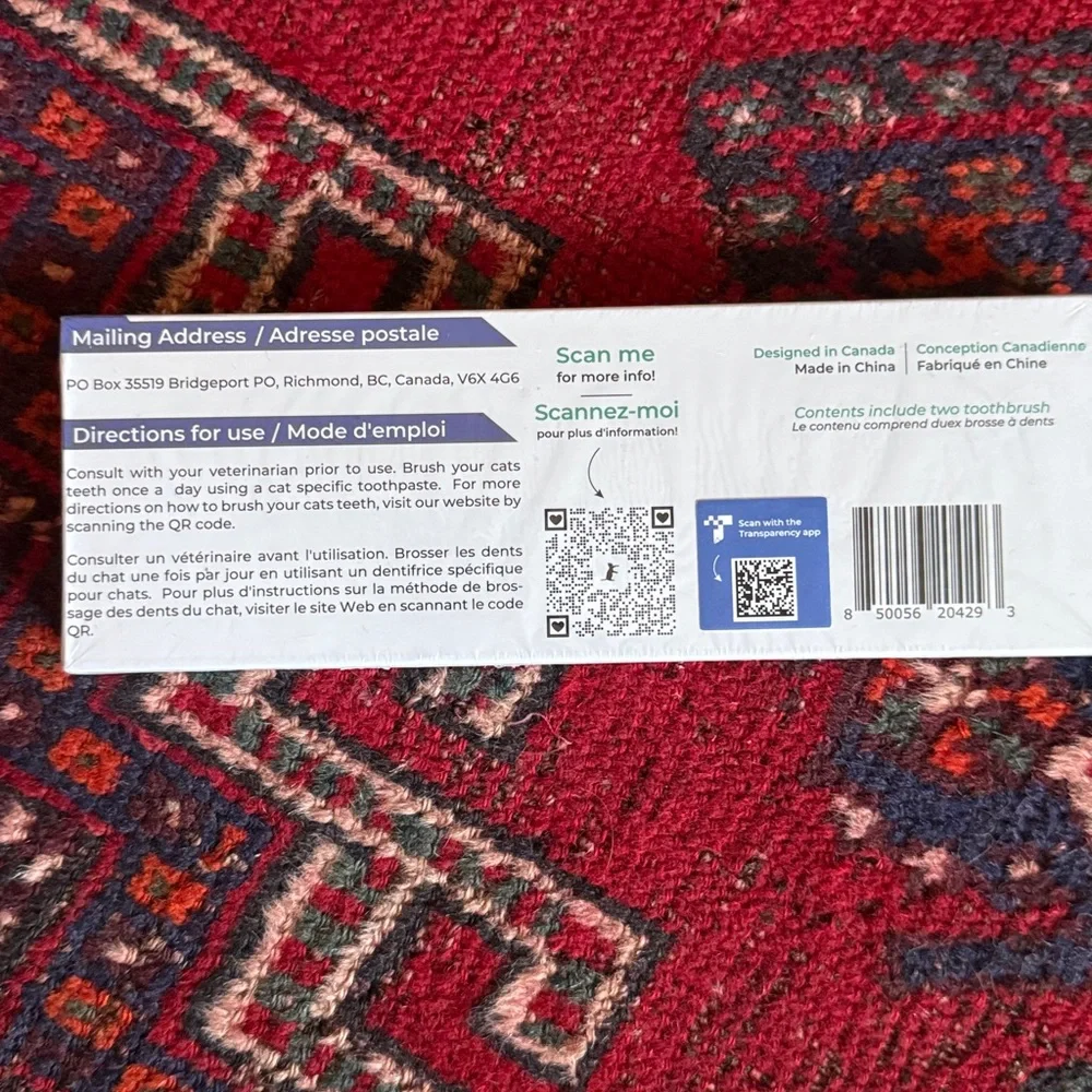 RYER CAT Toothbrush Set - Ocean and Amethyst VIRBAC C.E.T Enzymatic toothpaste